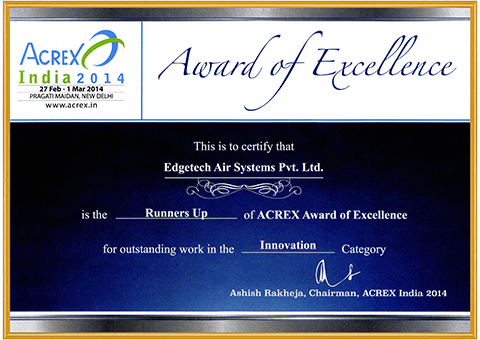 Edgetech Acrex Award Of Excellence 2014