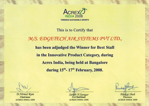 Edgetech Acrex India Best Stall Winner 2008